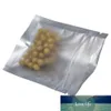 100 sztuk Matte Clear 8.5x13 CM Folia aluminiowa Zip Blokada Pakiet Bag Mylar Plastikowy Self Seal Beans Torba do pakowania herbaty