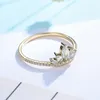 Cluster Ringen Kuololit Moissanite 585 10K 14K Effen Geel Gouden Ring voor Dames Luxe Diamanten Vintage Engagement Bruids Bruiloft Gift