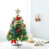 Столовая рождественская елка искусственная мини рождественская сосна с светодиодными светильниками настольные новогодние украшения 50см JK2010xB