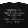 Übergroßes Vetements T-Shirt Herren Damen 1:1 Hochwertiges reflektierendes Vetements T-Shirt VTM Kurzarm R231221