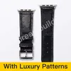 G designer Horlogebanden 42mm 38mm 40mm 44mm iwatch 2 3 4 5 bands Lederen Band armband Mode Strepen drop shipping