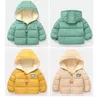 2020 neue Winter Kinder Warme Baumwolle Jacken Jungen Und Mädchen Cartoon Bär Mäntel Babys Mit Kapuze Zipper Kleidung Für Kinder Outer LJ201017