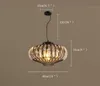 Luxe Vintage Loft K9 cristaux fer pendentif luminaires pour café Bar magasin Hall Club café boutique maison LED Droplight décor