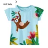 Dier Alpaca Applique Meisjes T-shirt Katoen Peuter Kleding Roze Kleuren Baby Meisjes Tops Tees Shirts Kinderen tshirts1440523