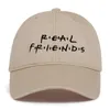 2020 NOWOŚĆ Real Friends list haftowa czapka bawełna fasihon baseball czapki mężczyźni kobiety wolne czapki lato na zewnątrz tata hat5336971