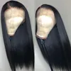 360 dentelle frontale perruque de cheveux humains pré plumé délié naturel 150 densité rapport moyen péruvien droit Remy dentelle frontale perruques6541013