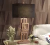 Lâmpada de mesa de artesanato de luxo simples pós-moderno Lâmpada criativa LED secretária Lâmpada de mesa macio Modelo de mesa de sala de estar