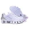 Nike Air MAX Shox Platinum Chrome TL R4 Hommes Femmes Coureuses Chaussures Triple Blanc Blanc Sunrise Switch Sneakers Viotech Hommes