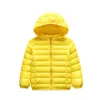 1-12 Year teens Baby Girls Boys Parka Light Kids Jacket Down cotton Coat Winter Children Jacket Spring autumn Toddler Outerwear 201106