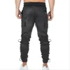 Printemps Hommes Pantalons Poche latérale Hommes Joggers Casual Hommes Pantalons de survêtement Joggers Pantalons Vêtements de sport Pantalons de musculation 201118