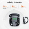 TWS Trådlösa hörlurar Bluetooth-hörlurar Brusreducerande Sport Vattentätt Headset 9D Stereo Trådlösa hörlurar med mikrofon