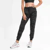 Abs loli naakt gevoel joggers vrouwen trekkoord taille workout yoga tapered sweatpants dames track manchet sport broek met zakken H1221