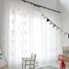 Vorhangvorhänge CITYINCITY Tüllbestickte Kindervorhänge für Schlafzimmer, Traumbär, weißes Mädchen, Junge, 3D-Wohnzimmer, transparent, fertig hergestellt1