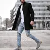 Herren-Trenchcoat aus Wollmischungen, lässig, für den Winter, warm, lange Jacken, 4 Farben, formelle Oberbekleidung für Herren in Übergröße