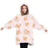 Designers Vêtements Enfants Filles Garçons Hiver Vêtements chauds Pyjamas Enfants Couverture Sweats à capuche confortable pour le repos à la maison