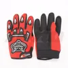 gants de moto rouges