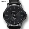 Yazole Montre Mode Bande De Luxe En Cuir Étanche Montres À Quartz Pour Hommes Reloj Hombre Hommes Montres Casual Montre Hommes Clocks1