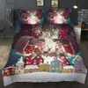 Christmas series Santa Claus Xmas Duvet / Quilt Cover HD printed bed linens queen twin bedding set 3pcs Y200111