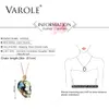 VAROLE Collares Necklace Women Enamel 3D 3D hollowing Skeleton Necklaces & Pendants Vintage Choker Statement Necklace Collier