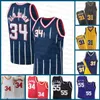 Basketball Jersey Hakeem 34 Olajuwon 2021 New Jason 55 Williams Jerseys Reggie 31 Miller Mens White