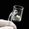 Hookah Flat Top quartz banger glass carb cap 4mm bottom 25mm OD Male Female 45 90 degree 10mm 14mm 18mm domeless for bong dab rig