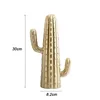 1 pcs style simple cactus en or blanc colonne de fée décoration de la maison accessoires salon moderne ornements décoratifs créatifs T200710