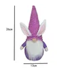 Ornement de lapin de poupée sans visage 2021 joyeux fête de la fête de Pâques enfants enfants jouets de lapin rose bleu violet couleur