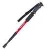 2st Walking Sticks 4 Sektion Teleskopisk Trekking Klättring Anti Shock Vandringsled Stick Justerbara Canes X327 220216