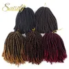 8 pouces moelleux Ombre printemps torsion cheveux 110g/pcs synthétique Passion torsion Crochet Extensions de cheveux tressage cheveux pré-étiré