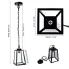 110-240V Wide Pressure American Wrought Iron Glass Chandelier E26 Interface Black Painted Gold Painted Dining Pendant Indoor Light