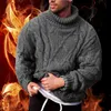 Fashion-Casual Sweater Men Knitwear Winter Autumn 2023 Jumper Pullover Male Plus Size Turtle Neck Knitted Sweater Man234I