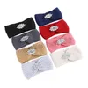 Vrouw Winter Warm Hoofdbanden Mode Rhinestone Haarbanden Wol Gebreide Stretch Hoofdband Dames Hoofdband Haaraccessoires