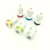 Mini Dual 2 Ports USB Car Charger Adapter 12V Power 2.1A Dual USB chargers for Android Phone X XR XS Max Samsung cell phone