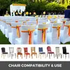 VEVOR White Spandex Chair Cover 50PCS 100 PCS Stretch Polyester Spandex Slipcovers for Banquet Dining Party Wedding Chair Covers 2271x