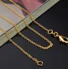 Fashion 1mm 18K oro dorato 925 Sterling Sterling Overna Neck Gioielli fai -da -te Gold rosa in oro rosa 1824 pollici5824116