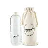 1000ml Ocean Series Seal Whale Seal Bottiglia d'acqua in vetro con maniche Bottiglie sportive creative Camping Bottle Tour Drinkware Y200106