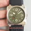 BR Factory 6 Watche Watche o najwyższej jakości 42 mm x 12 mm BR 0392 Heritage Sapphire Glass Swiss Cal9015 ruch automatyczny Men3500017