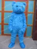 Halloween Blue teddybeer mascotte kostuum hoogwaardige cartoon anime thema karakter volwassenen maat kerst carnaval verjaardagsfeestje buiten outfit