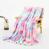 Newblanket beddengoed hoes regenboog stropdas geverfd airconditioning deken dutje deken wollen deken