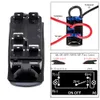 Auto Marine Boot RV Yacht 5pin Schalter Straße Auf Aus-Taste Toggle Rocker Dash Wasserdichte LED Rot Blau Grün licht Schalter 10A 20A