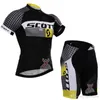 2018 Scott Cycling Jerseyの半袖ビブのズボンは迅速なドライ通気性ゲルパッドプローム男性サイクリング衣料品サイズXXS-6XL C0225