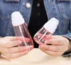 Mini bouteilles rechargeables en plastique de 100 Ml, flacon pulvérisateur à brume rouge clair et Transparent, vente en gros, livraison gratuite