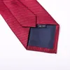 Men Necktie 9cm Lazy Business Tie with Pure color Zipper Groom Tie