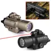 X400 LED -ficklampa M4 Rifle 20mm Picatinny Weaver Rail Mount med Red Lasersight Combo för taktisk jakt