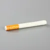 100 Pcs/lot 78mm Cigarette Shape Smoking Pipes Mini Hand Tobacco Pipes Snuff tube Aluminum Ceramic Bat Accessories FY2343