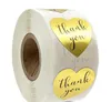 Round Gold "THANK YOU for your purchase" Stickers seal labels 500 Labels stickers scrapbooking for Package stationery sticker GD1027