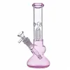 10 -calowy hakah dab rig bong z drzewem ramion szklaną bong matryca perc 14 mm żeński staw z stawem pucharki paznoką rurę wodną z miską tytoniową