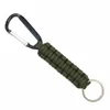 Portachiavi da esterno Anello da campeggio Moschettone Paracord Corda da campeggio Kit di sopravvivenza da campeggio Strumenti apribottiglie con nodo di emergenza