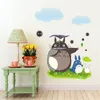 Carino Cartoon Totoro Wall Stickers Home Soggiorno Impermeabile Decalcomanie rimovibili Decalcomanie Bambini Bambini Della Bambini Decorazione della camera da parati 201201