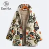 Alleyhut 5xl Plus Size Donne Donne Primavera Parka Cappotti Vintage Stampa floreale Vintage Sottile Giacca invernale in pile femminile con cappuccio caldo streetwear 20121717